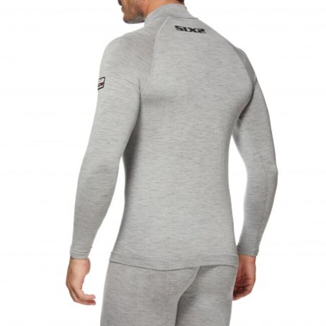 Six2 Maglia Termica Moto Wool Grey Unisex